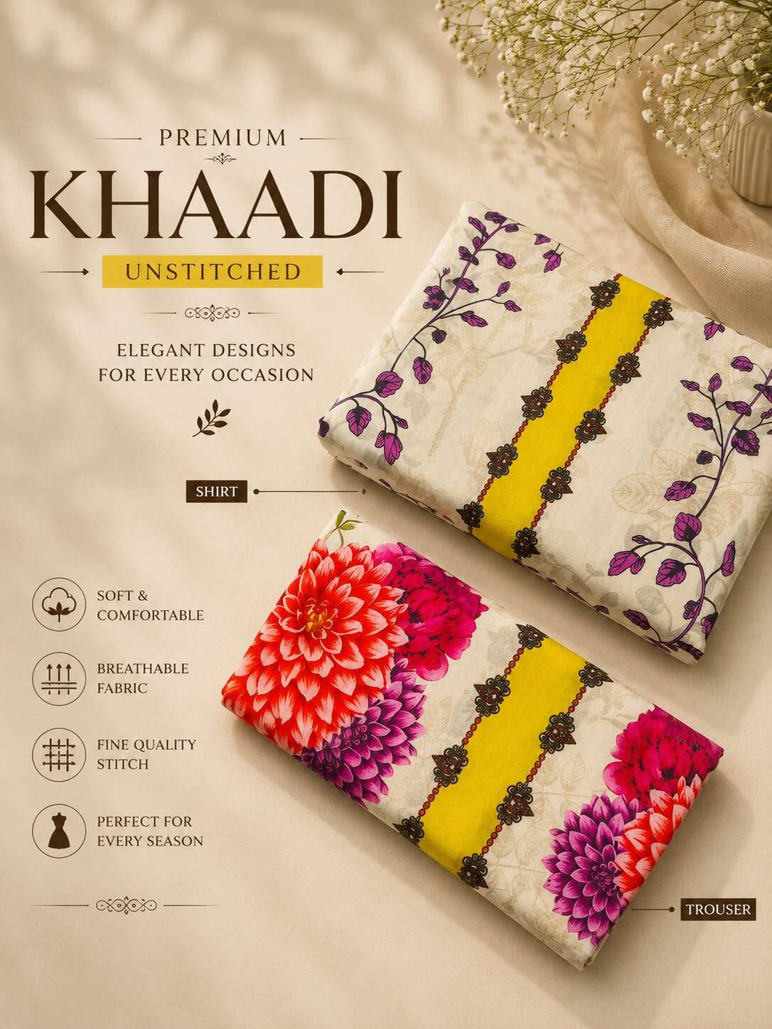 KHAADI VOL-2 LAWN LUXURY PRINTS 26!