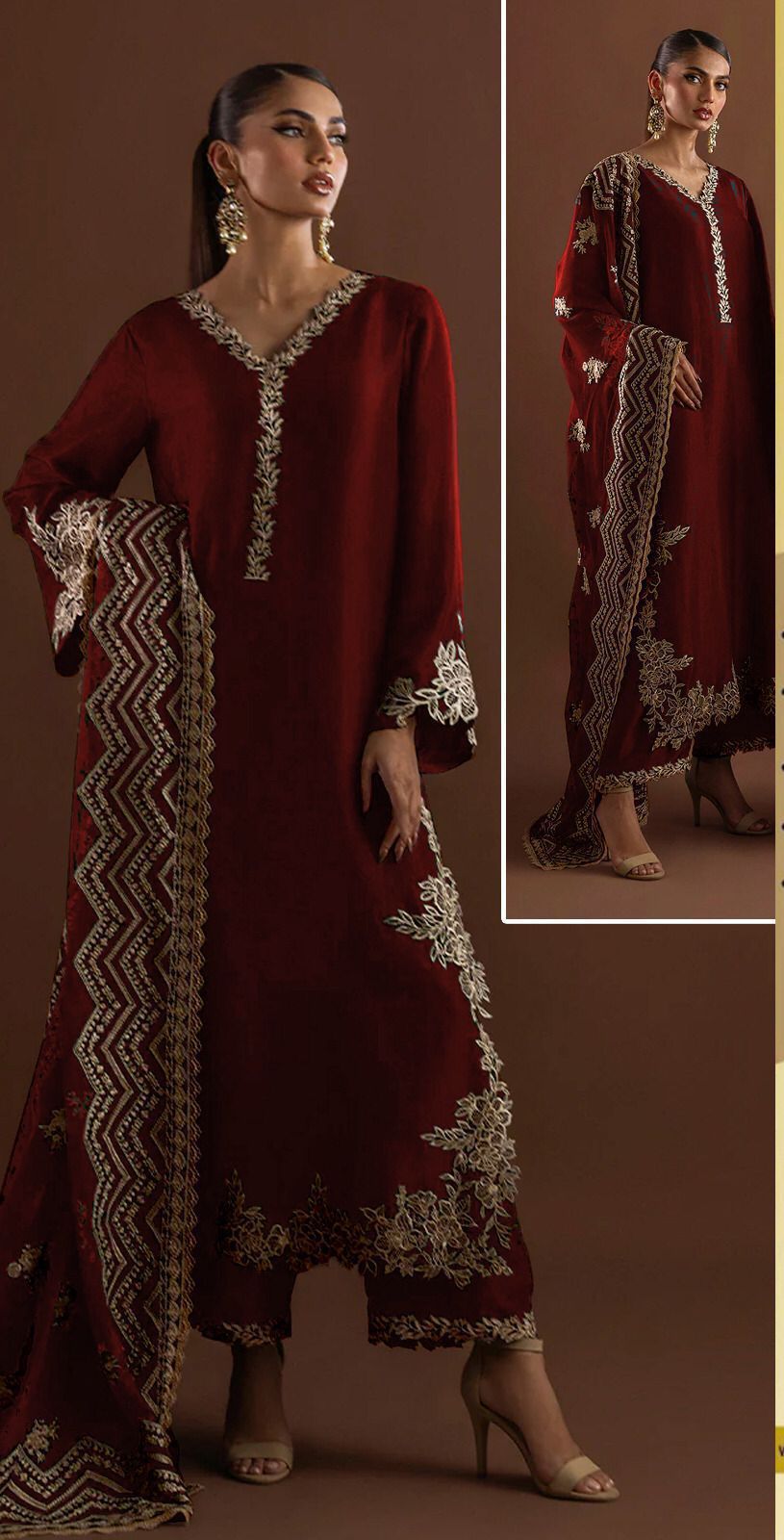 3 Peice Embroided Suit