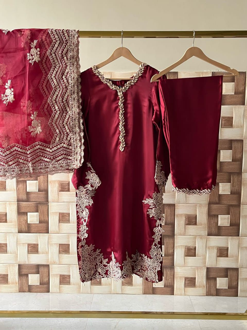 3 Peice Embroided Suit