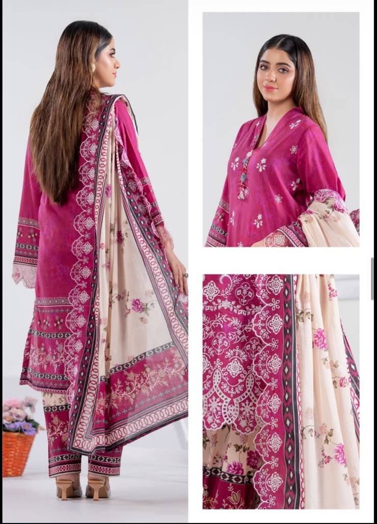 FIONA LAWN EMBROIDERED SUIT* *READY TO WEAR*