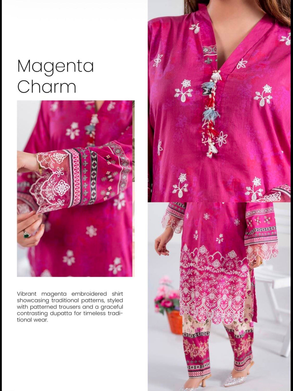 FIONA LAWN EMBROIDERED SUIT* *READY TO WEAR*